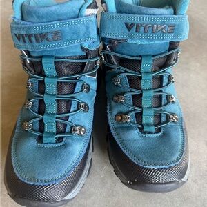 Kids Teal Blue Outdoor Boots